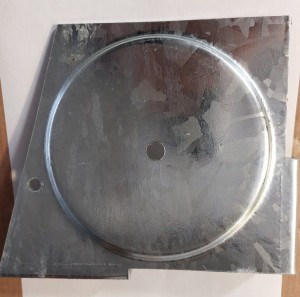 High pulley guard galvanized to swivel arm