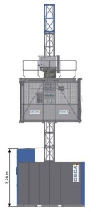 Geda SBL 2000 TWIN - dźwig towarowo-osobowy podwójny