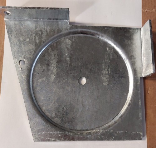 High pulley guard galvanized to swivel arm
