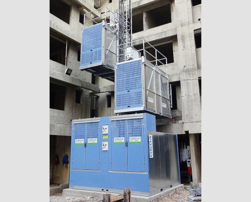 Geda SBL 2000 TWIN - dźwig towarowo-osobowy podwójny - 30m