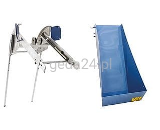 Tipping skip with tipping attachment