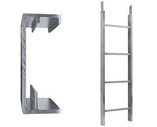 Ladder section 2,00 m,  200/250kg, Geda Lift Comfort, Fixlift