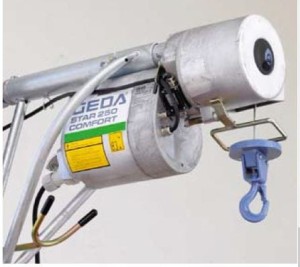 Swivel arm hoist Geda Star 250