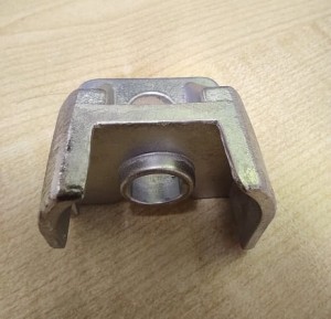 Guide roller guard, left for trolley (GEDA LIFT)