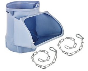 Lej zasypowy pośredni 0,6 m z łańcuchami (ogniowoocynkowane), Kubły Comfort